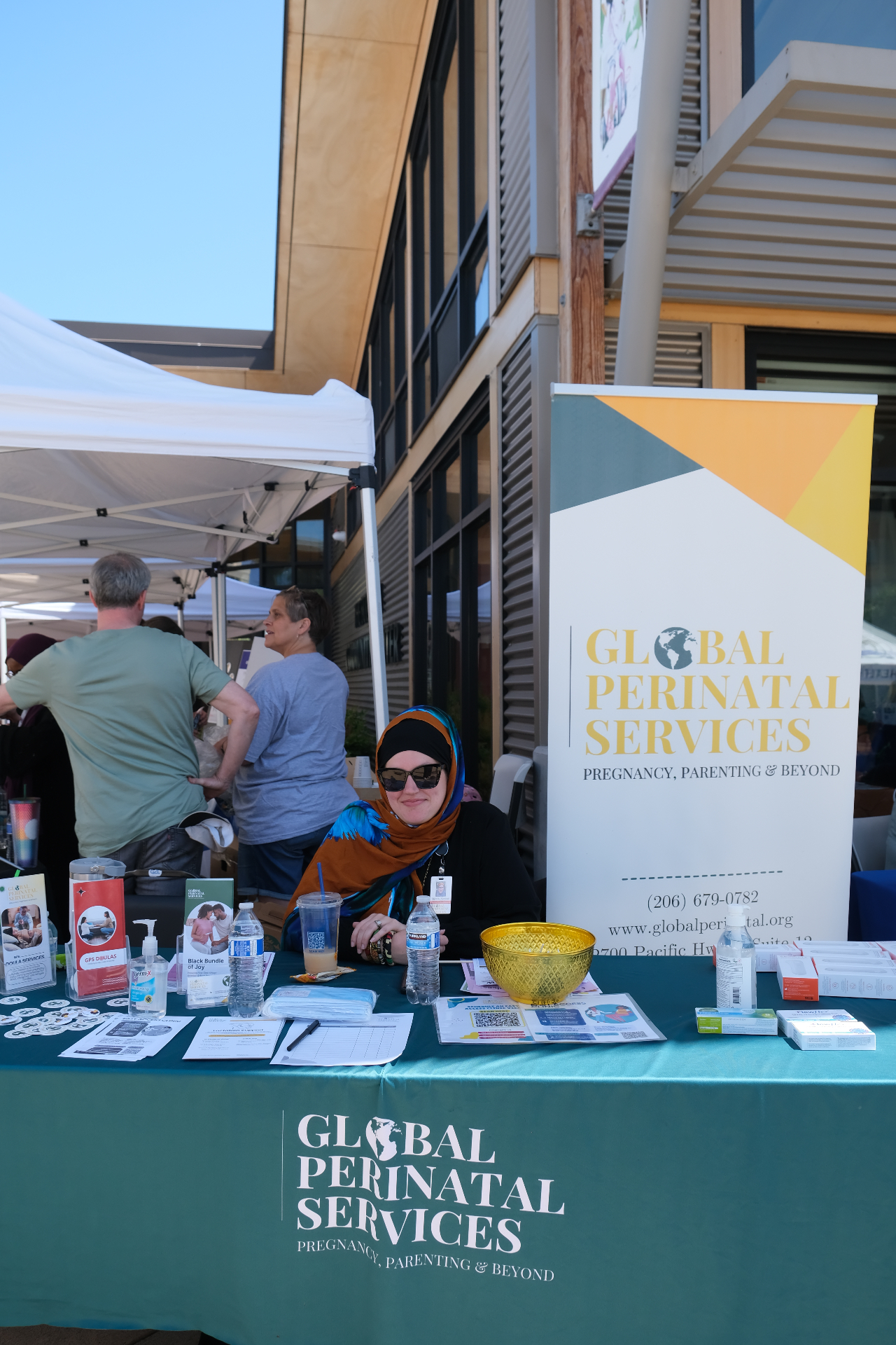 Vendors connecting with community members at a past Somali Health Board health fair
